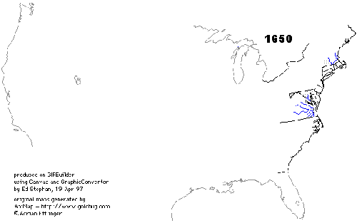1650 Population Map