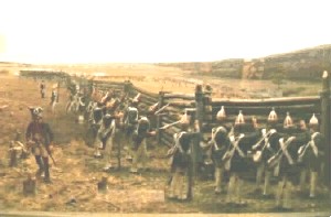 Hessians Fighting From Redoubt