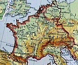 Charlemagne's Kingdom Before Partition of Verdun